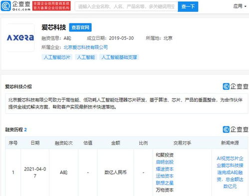 愛芯科技獲數億元A輪融資，啟明創投與聯想之星領投，加速AI視覺芯片賽道布局